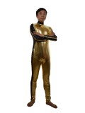 Golden & Black Shiny Custom Superhero Costume